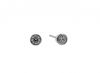 18ct white gold rubover set diamond stud earrings 0.20ct GVs