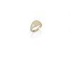 Cushion Shaped 9 Carat Yellow Gold Signet Ring, 9 x 8 mm