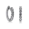 Claw Set Diamond Hoops - 0.75cts