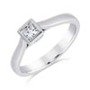 Florence- Platinum Princess Cut Diamond Ring